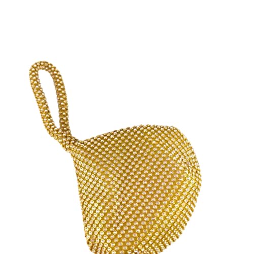 Bling triangle mini embrayage scintillant avec chaîne amovible - 7