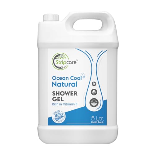 Image of OCEAN-COOL Shower Gel-5L For Men & Women|Refreshing With Natural Flavoures|Soft Glowing Skin, Soap Free Body Wash|Suitable For All Skin Types |Aromatic & Nourishing Body Soap