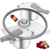 Junta de Goma Olla WMF Perfect y WMF Perfect Plus Ø22cm (3L, 4,5L, 6,5L, 8,5L)+ Válvula Olla WMF Perfect indicadora de cocción Ø3cm, Express, Junta de Goma Olla Express, repuesto compatible