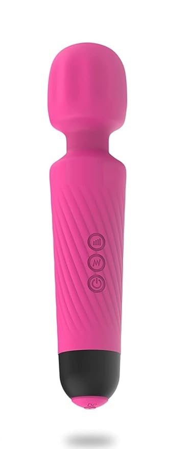 Cordless Personal Body Massager for Women & Men - Waterproof & Portable Vibrate Wand with Extra Long Battery Chargeble - Flexible Neck