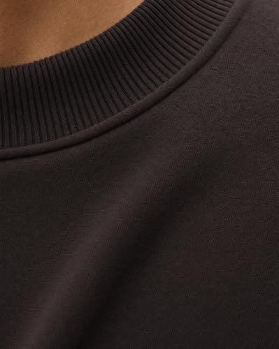 Image of Nobero Oversized Sweatshirts for Man Stylish Crew Neck | 280 GSM Rich Cotton Fleece Solid Oversized Fit Full Sleeve Sweatshirt for Men | Stylish Casual Wear Winter Sweatshirt for Men