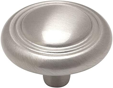 Cosmas 50 Pack 2202SN Satin Nickel Cabinet Hardware Knob - 1-1/4" Diameter