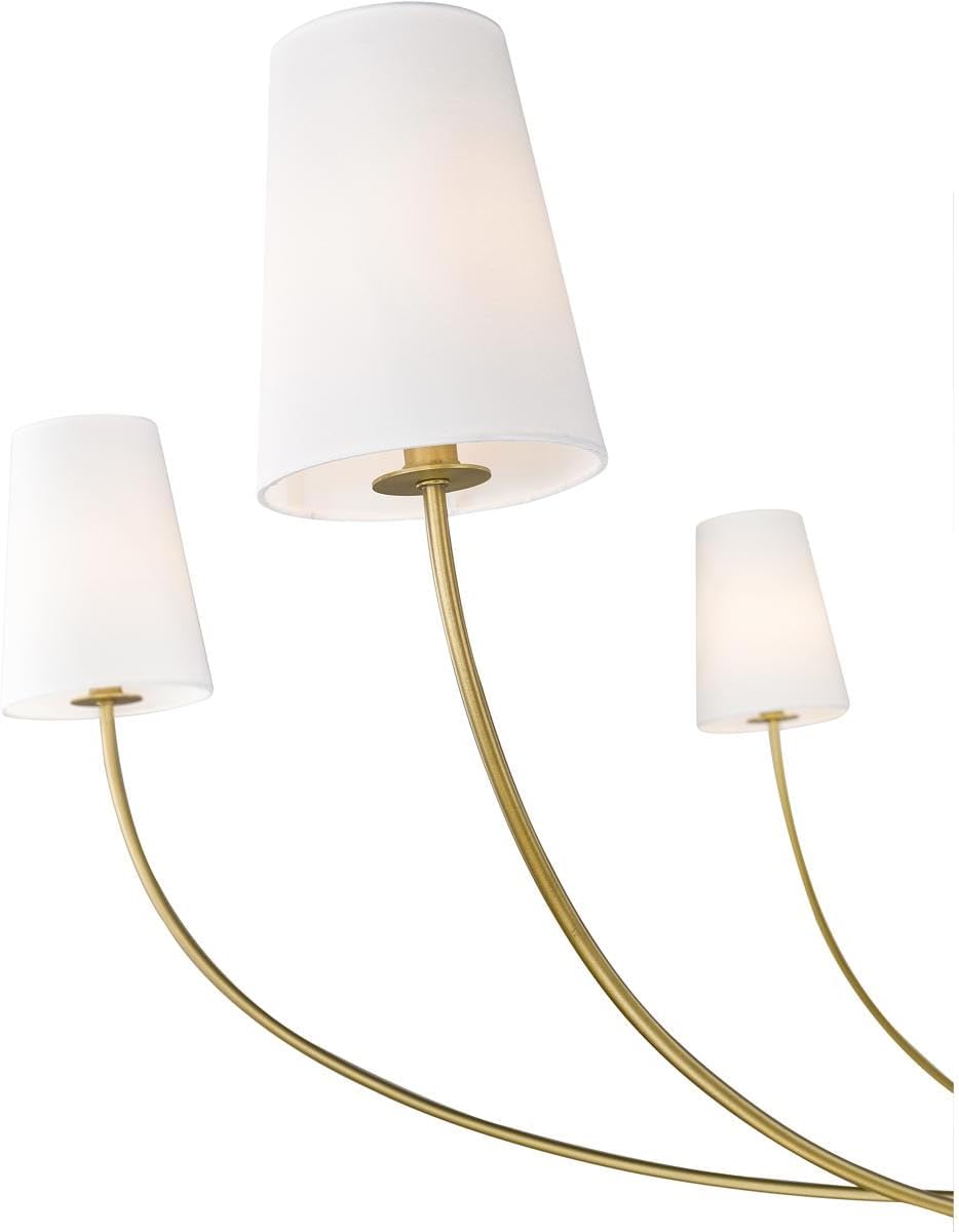 Z-Lite 3040-62RB Shannon Chandelier, 6-Light 360 Total Watts, Rubbed Brass