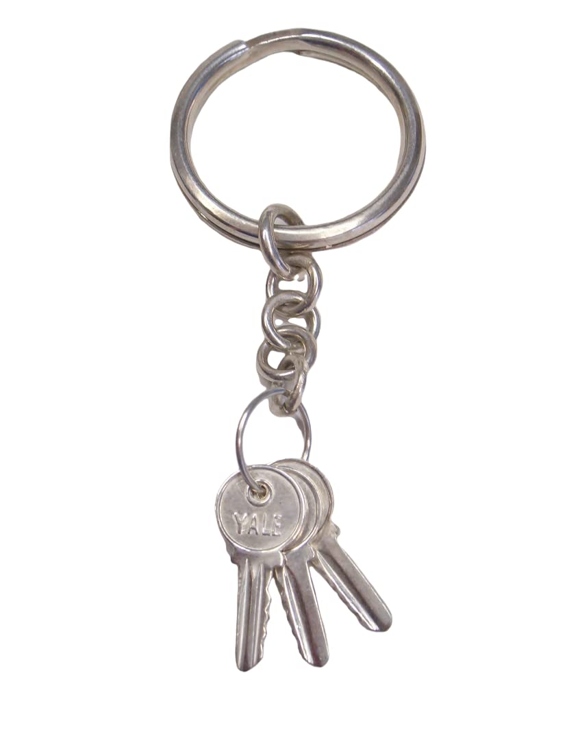 Llave Yale : Llavero de Plata 925 - Porta - Cerradura - Agencia Estatal