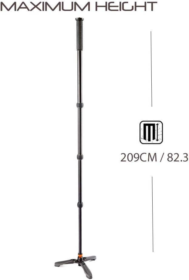 One-Day Sale: Up to 80% Off 3 Legged Thing Trent - Professional, Ultra Tall Magnesium Alloy Monopod (Trent Kit)
