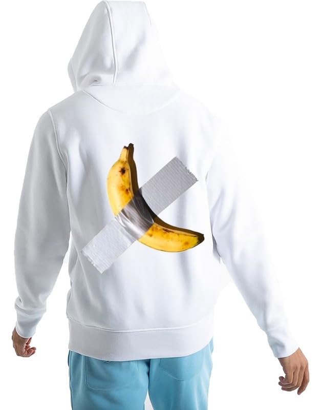 Image of VLAM Banana Printed Full Sleeve Unisex Hoodie | Trendy Back Print Anime Hoodie