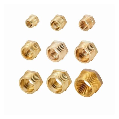 Casquillo hexagonal reductor de latón para tubería de agua combustible y aceite 2