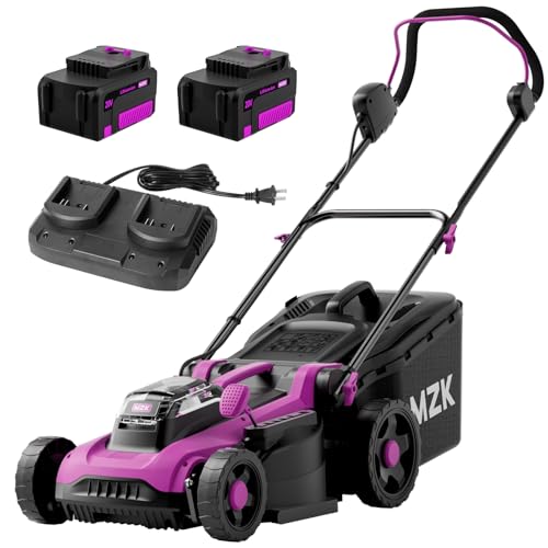 MZK 20V 18' Electric Lawn Mower, 3-in-1 Brushless Walk-Behind Push Mowers