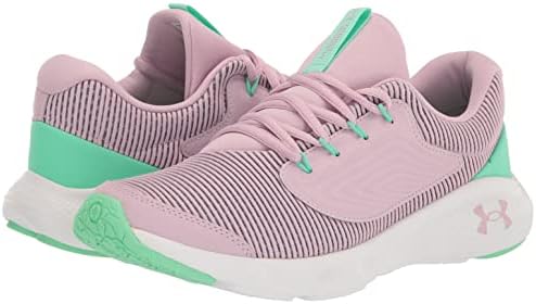 Under Armour Girls Charged Vantage 2 Running Shoe, (601) Pink Fog/Tempered Steel/Pink Fog, 5 Big Kid | Image 6