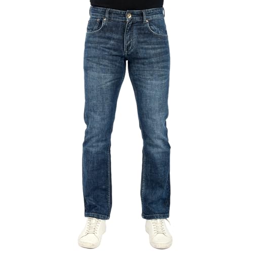 Image of Men's Premium Straight Fit Jeans | Cotton Rich Breathable Denim Pants for Men | Comfortable Regular Wear Casual Jeans