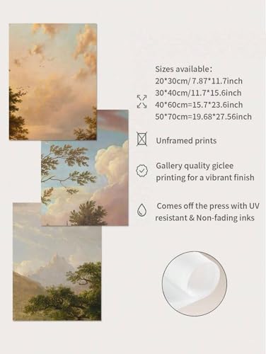 Impression sur toile pour illuminer une chambre sombre paysage ciel