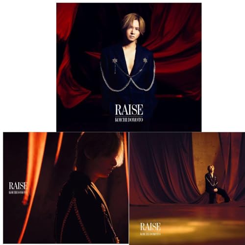 【外付け限定特典付き 3形態セット(CD+Blu-ray)】 堂本光一 RAISE (初回盤A+初回盤B+通常盤)(CD+Blu-ray) KOICHI DOMOTO ＋特典：RAISEステッカーA、B、C(｢光一の部屋｣｢タキシードにて｣｢かっこよく踊っていたけど｣視聴QRコード付)付き