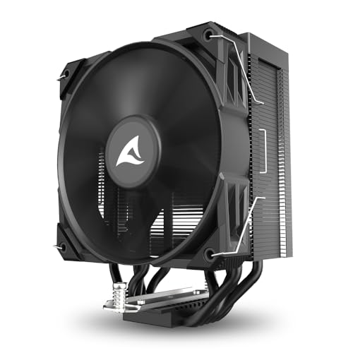 Sharkoon A50 Black refrigeración CPU silenciosa con diseño compacto 4