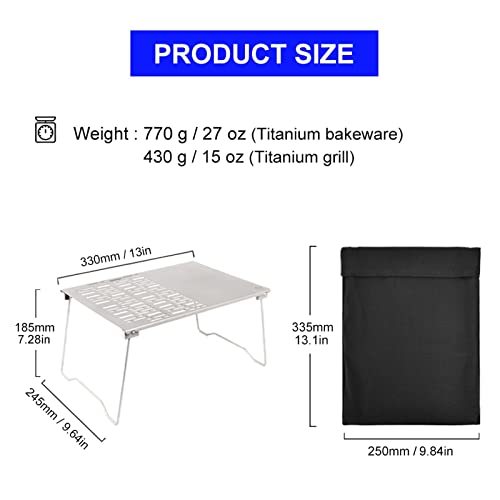 Table de camping en titane ultra-légère et robuste pour vos barbecues nature - 3