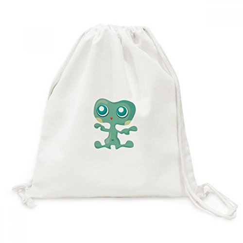 Sac univers alien vert en toile pour ranger vos affaires sans encombre