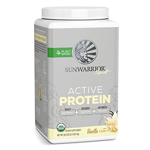 Sunwarrior Vegan Active Protein Powder High Performance Sugar Free Plant Based Protein Powder Post Workout Recovery Drink For Athletes #TOP3