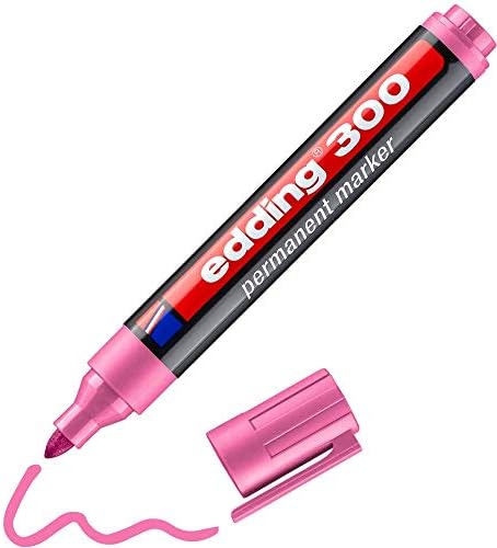 edding 300 permanent marker - brown - 1 pen - round tip 1.5-3 mm - waterproof, quick-drying, smear-proof pens - for cardboard, plastic, glass, wood, metal and fabric