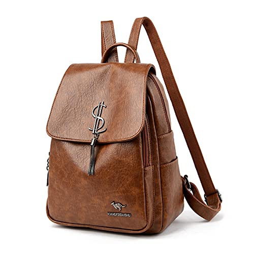 Dames mode rugzak college rugzak portemonnee PU lederen tassen casual rugzakken - Image 8