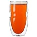 Ozeri Serafino Double Wall Insulated Iced Tea and Coffee Glasses, 16-Ounce, Set of 2