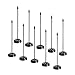 PATIKIL Flag Stands Mini Table Flag Holders Flagpole Black for Party Supplies Decoration Pack of 5