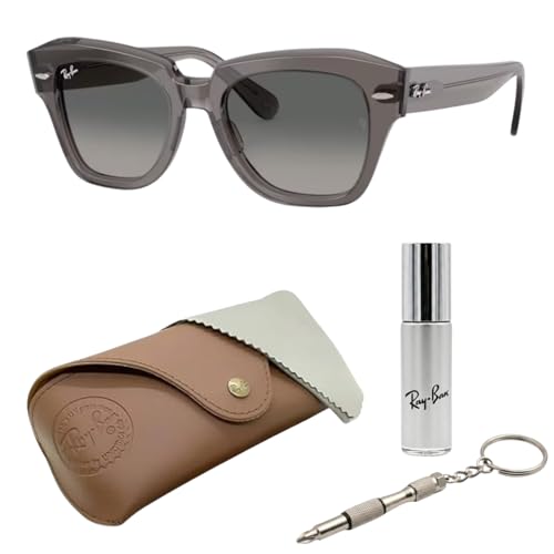 Image of Ray-Ban RB2186 STATE STREET Square Sunglasses with Official Eyewear Kit