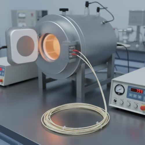 Image of Professional-Grade Type K Thermocouple Wire, AWG 24, Fiberglass Insulated, 700C High-Temperature Resistant, 4.9-Yard (4.6m)
