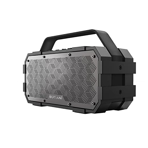 Bluetooth Speaker, Bugani Portable Bluetooth Speakers with 30W (40W Peak) Stereo Sound, Loud Bluetooth Speaker 24H Playtime Support TF Card/AUX, IPX5 Waterproof for Beach Camping Outdoor Indoor