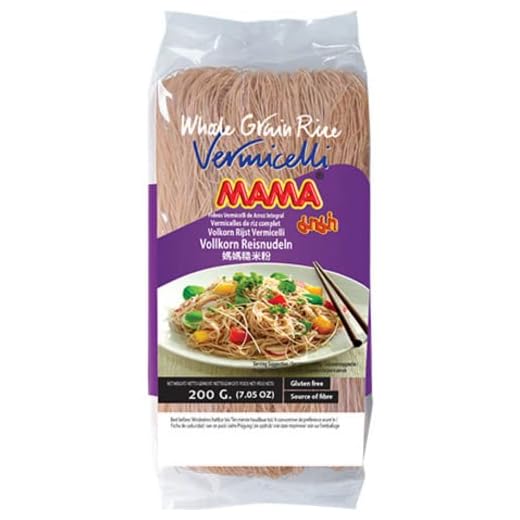 Mama Fideos Producto integral Marrón Arroz Fideos 200 g