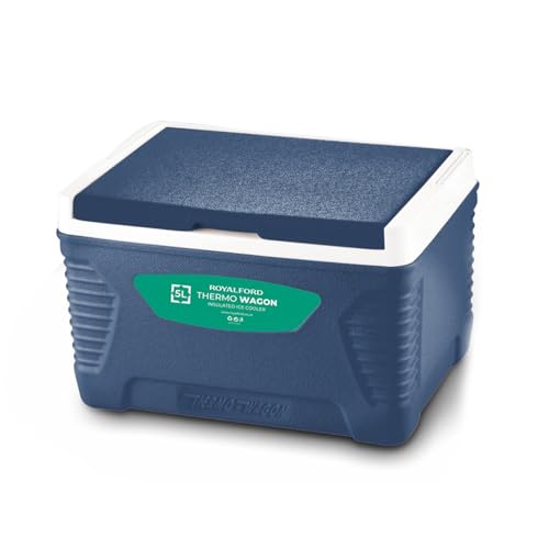 ROYALFORD 5L Insulated Cooler Box | Portable Ice Box with Handle | Heavy Duty Cool Box for Camping Picnic Beach Travel | 3 Layer Insulation Chiller Box BPA Free High Performance Cooling Up to 24 Hour