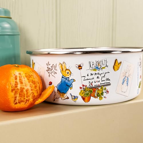 Cuenco esmaltado Peter Rabbit irrompible para evitar platos rotos 5