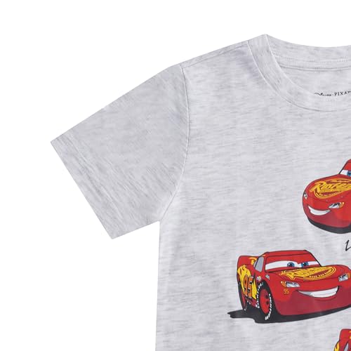 Disney Cars Lightning McQueen Boys Short Sleeve T-Shirt for Toddler and Big Kids3