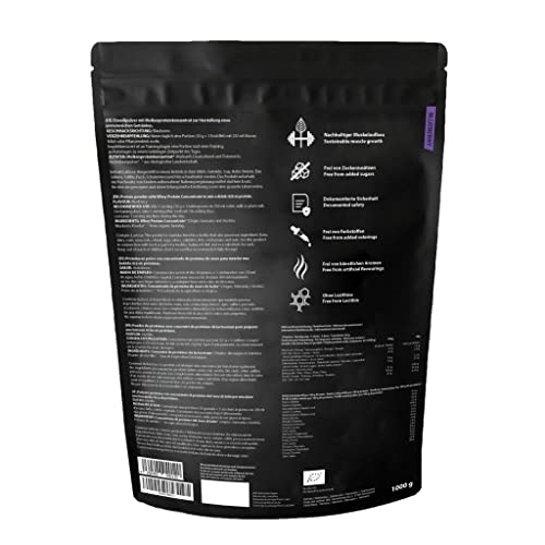 Bio-Proteinpulver Orgainic Blaubeere Whey Protein 1000g