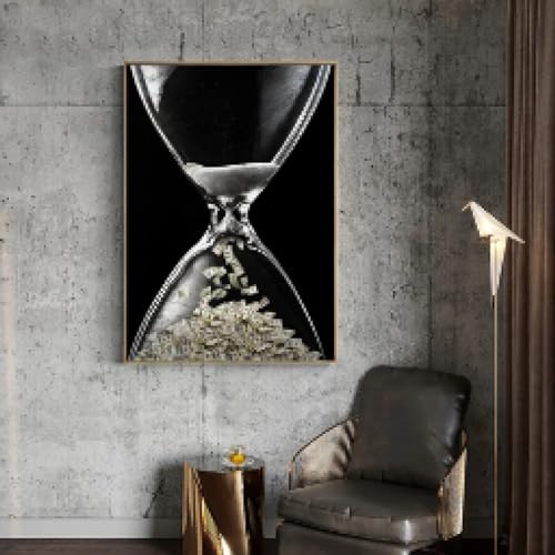 Cadre de motivation Time is Money pour optimiser l'espace bureau