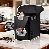 smafoseedding Kaffeeröstmaschine Für Den Heimgebrauch Mit Sichtfenster – Professionelle Kaffeeröstmaschine | 9 Automatische Programme & Bewegliche Bohnenschale Für Kleine Räume & Cafés