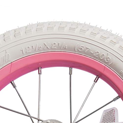 Image of JOYSTAR 12 14 16 18 20 Inch Kids Bike Front Wheels Replacement Bicycle Wheels with 12-20 Inch Solid Air Rubber Tire & Inner Tube Don't Fit Huffy Bike Black & White