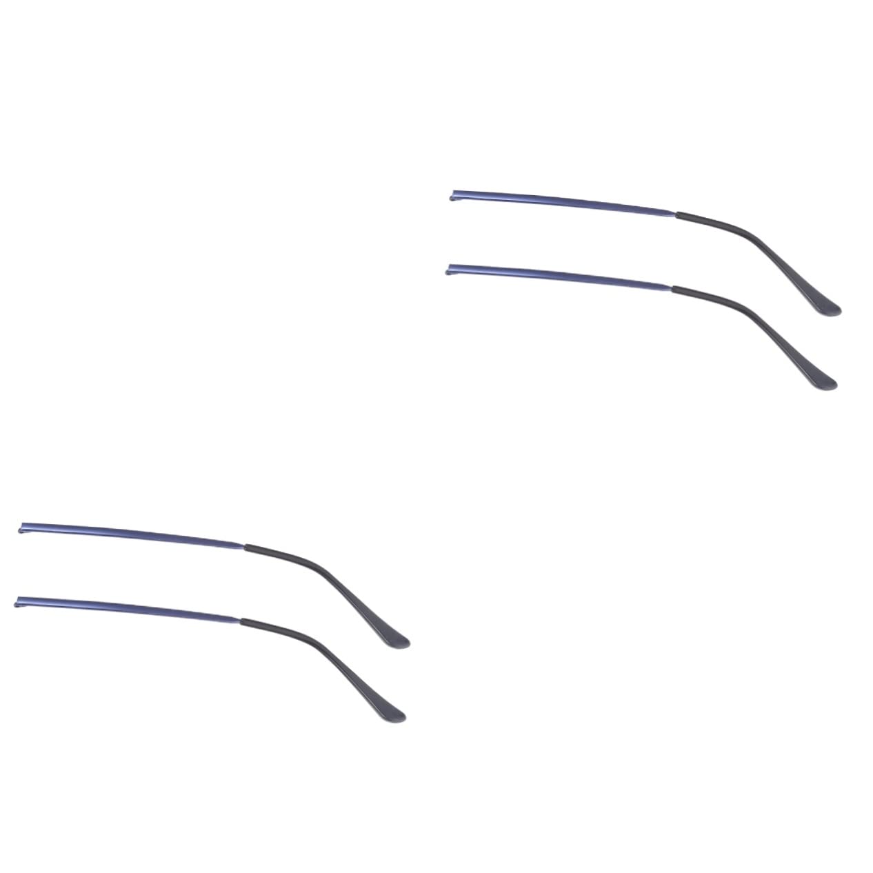 NULYLU 2 Pairs Universal Glasses Legs Replacement Blue Sunglasses Ear Replacement Tempered Metal Temple Arms