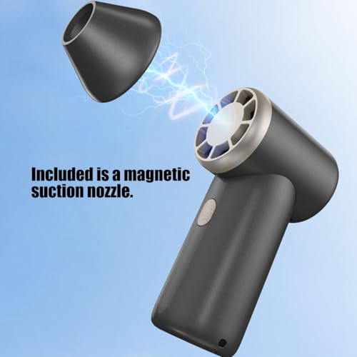 Ventilateur miniature sans fil 20 m/s puissant pour gonfler et aspirer - 8