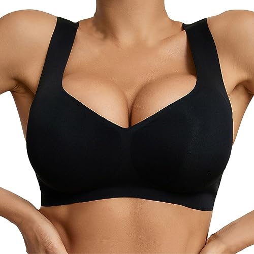 Sujetador Deportivo Mujer Sujetadores Deportivos Mujer Shaperher Sujetador Pegajoso Ropa Interior Cómoda para Chicas y Mujeres Soporte Plus Size Ideal para un Estilo de Vida Activo