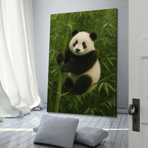 Décoration murale bambou panda pour éveiller la chambre de bébé