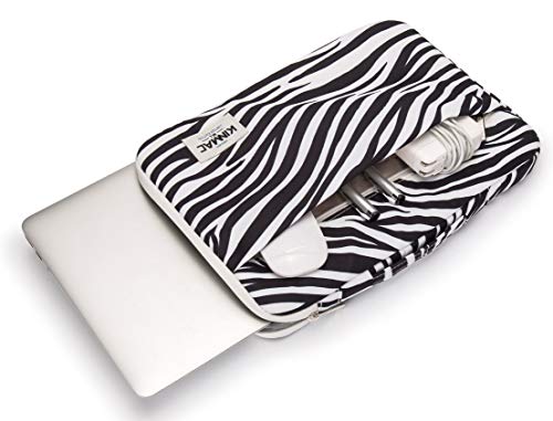 Kinmac 360° Protective Water Resistant Laptop Sleeve Case Bag With Handle For Macbook Pro 14 Inch And Microsoft Surface Laptop 13.5 Inch, And 14 Inch Laptop (Zebras) #TOP2