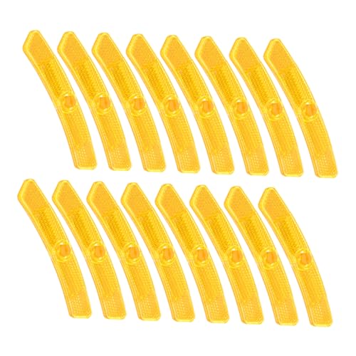 Abaodam 16Pcs Bicycle Wheel Spoke Reflectors for Night Safety Easy Install Reflective Strips for Enhanced Visibility Durable Warning Lights for Mountain and Road Bikes