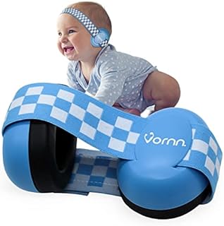 VORNN® Silent protect Baby ear defender earmuffs and protectors baby kids noise sound reduction cancelling muffs protection, soft adjustable headband toddlers, 03-36 months -UK design