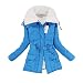 Aro Lora Women's Winter Warm Faux Lamb Wool Coat Parka Cotton Outwear Jacket