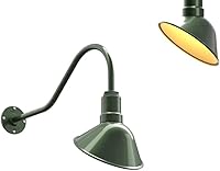 Vista 72 de Steel Lighting Co. Luz de Letrero de Tienda Venice para Pared de Acento de Restaurante Exterior Cúpula de 9 pulgadas Brazo Recto de 6 pulgadas