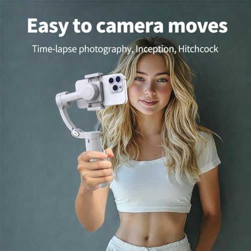 Image of MAFAI M1 Smartphone Gimbal Stabilizer for Android & iOS | 3-Axis Anti-Shake Handheld Gimbal with Bluetooth Control | Foldable Portable Gimbal for Reels, Vlogging & YouTube