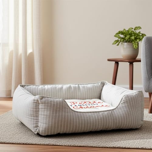 Panier pour chien et chat lavable avec base antidérapante