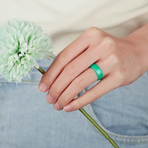 Image of Egnaro Silicone Wedding Bands Women, Inner Arc Ergonomic Breathable Design
