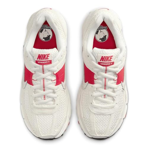 Nike Zoom Vomero 5 Women's Shoes (HF5072-133, Sail/Siren Red/Black/Multi-Color) Size 83