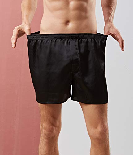 Mens Satin Boxer Shorts Silk Pajamas Bottom Sleepwear Underwear Sleep Shorts2