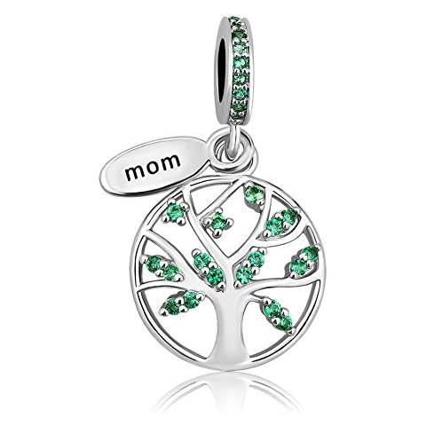 LovelyJewelry New Family Tree of Life Dangle Charm Bead For Bracelet Pendant (Mom) Cover